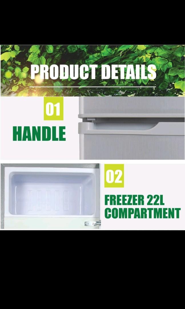 PowerPac 71L 2 Door Mini Bar Fridge with Freezer (PPF85), TV & Home