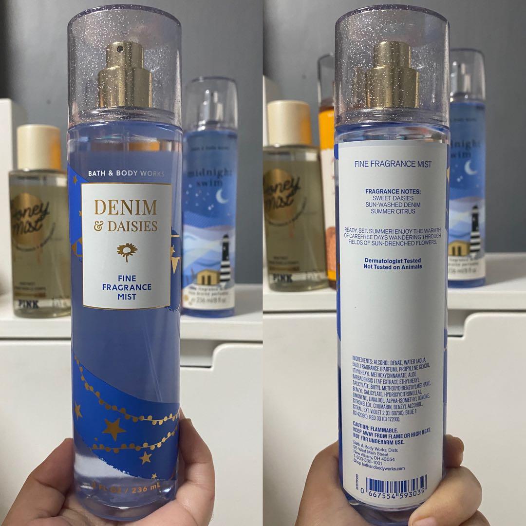 Preloved Bath & Body Works Denim & Daisies Fine Fragrance Mist, Beauty