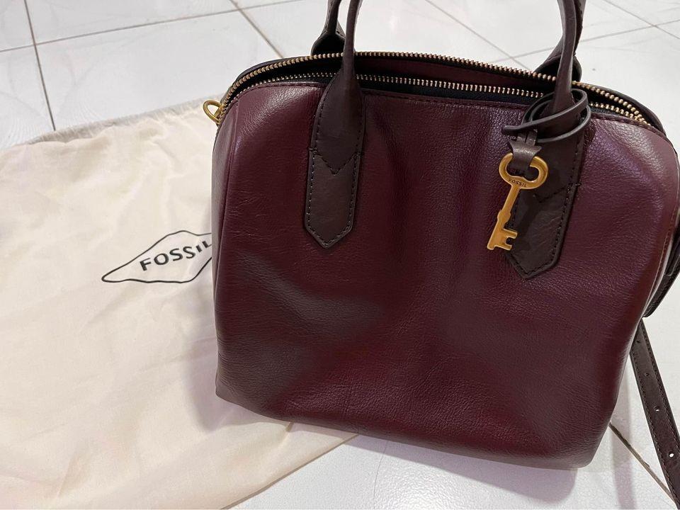Pre-loved: FOSSIL Fiona Satchel Crossbody Bag, Luxury, Bags
