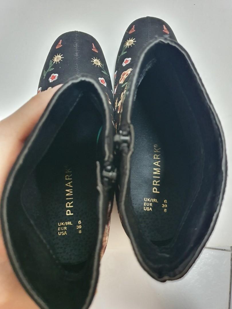 Embroidered discount boots primark