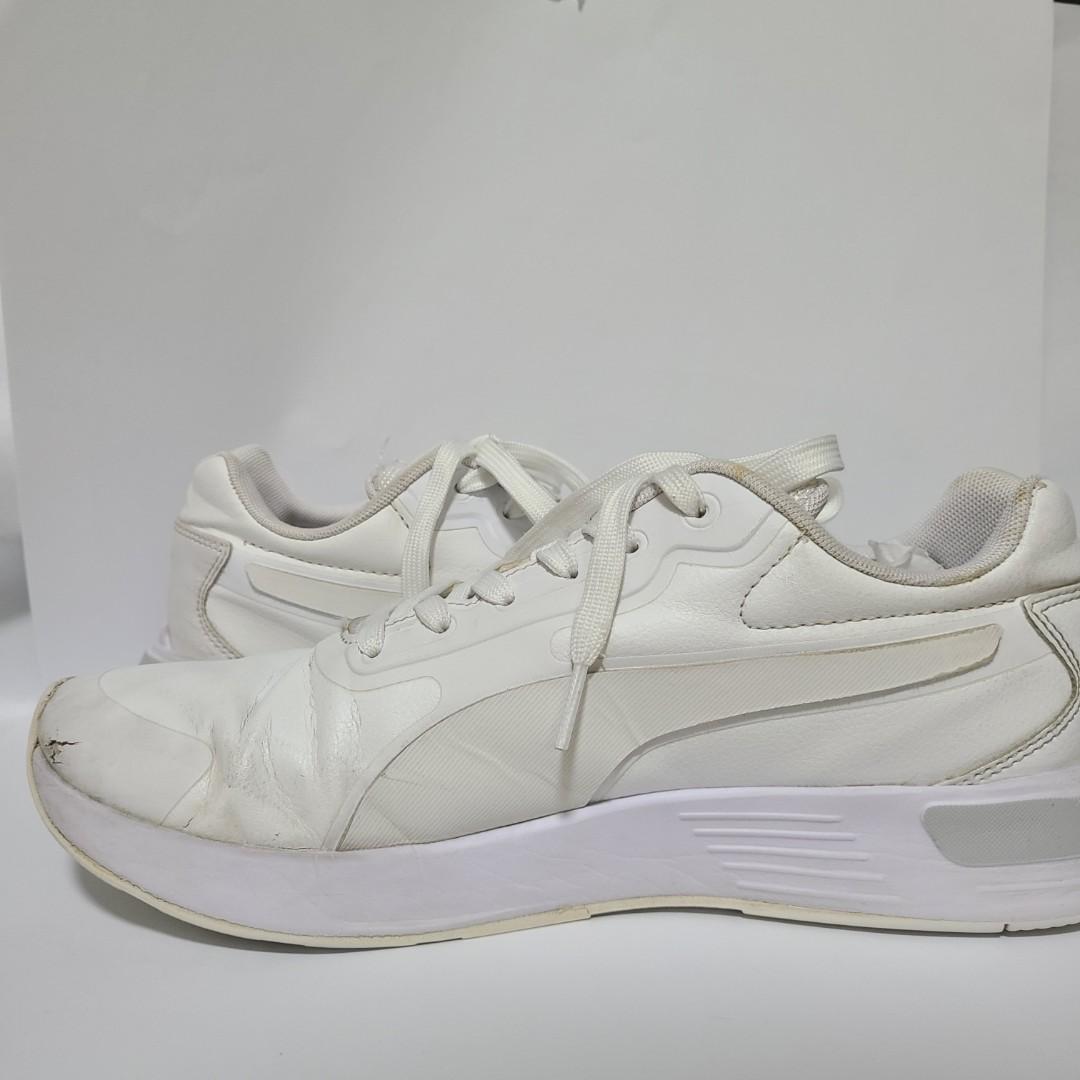 Puma white school discount shoes