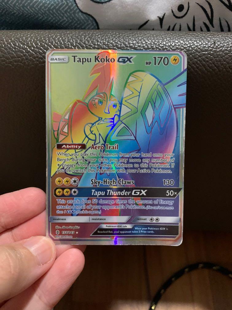 Rainbow tapu koko gx card, Video Gaming, Gaming Accessories, Game Gift