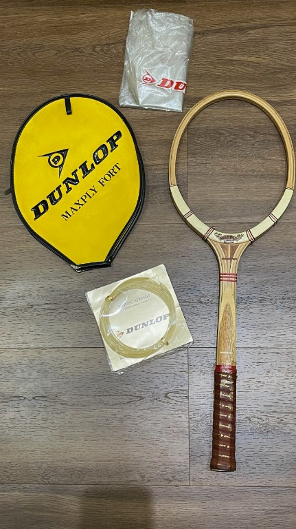 Raket Tenis Tennis Kayu Wood Tennis Dunlop Maxply Brand New