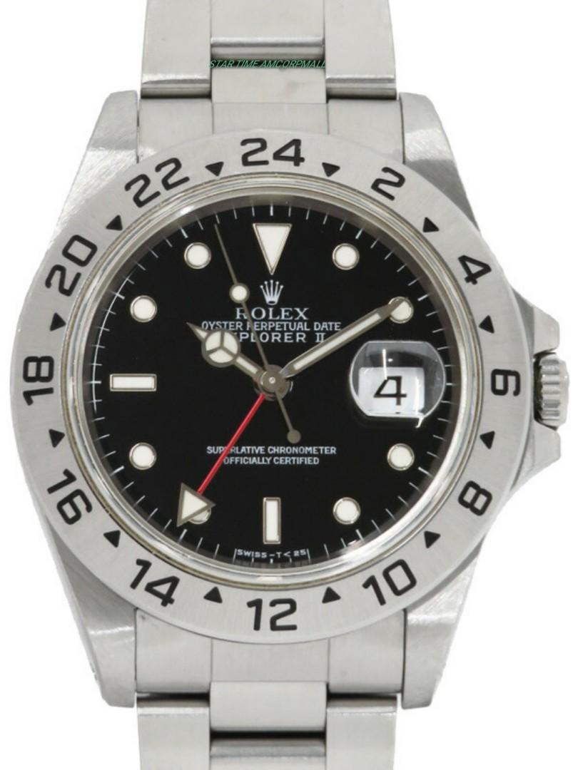 Rolex Explorer II 16570 Black T\u003c25 Dial 