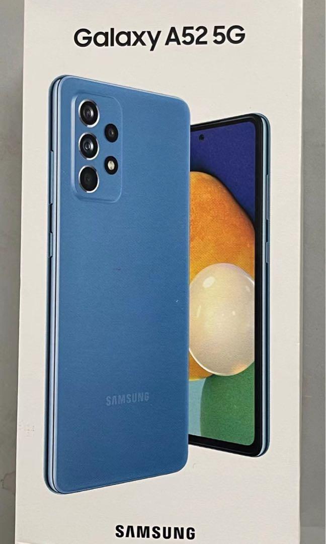 Samsung Galaxy A52 5G Awesome Blue 6GB+128GB, 手提電話, 手機, Android 安卓手機,  Samsung 三星- Carousell