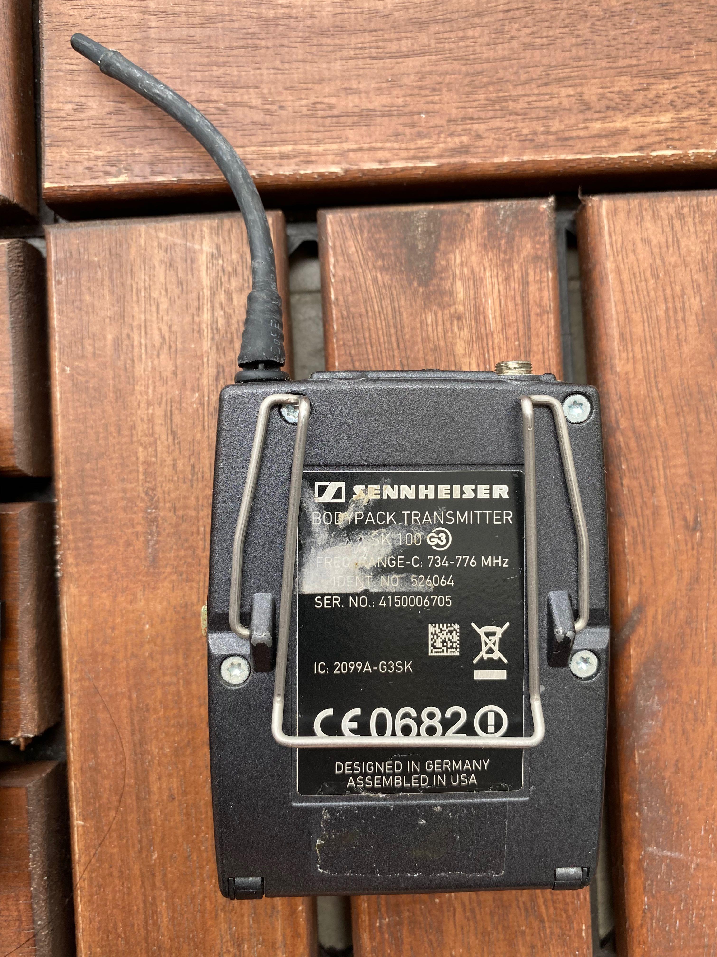 Sennheiser Wireless Microphone ew100 G3, Audio, Headphones & Headsets
