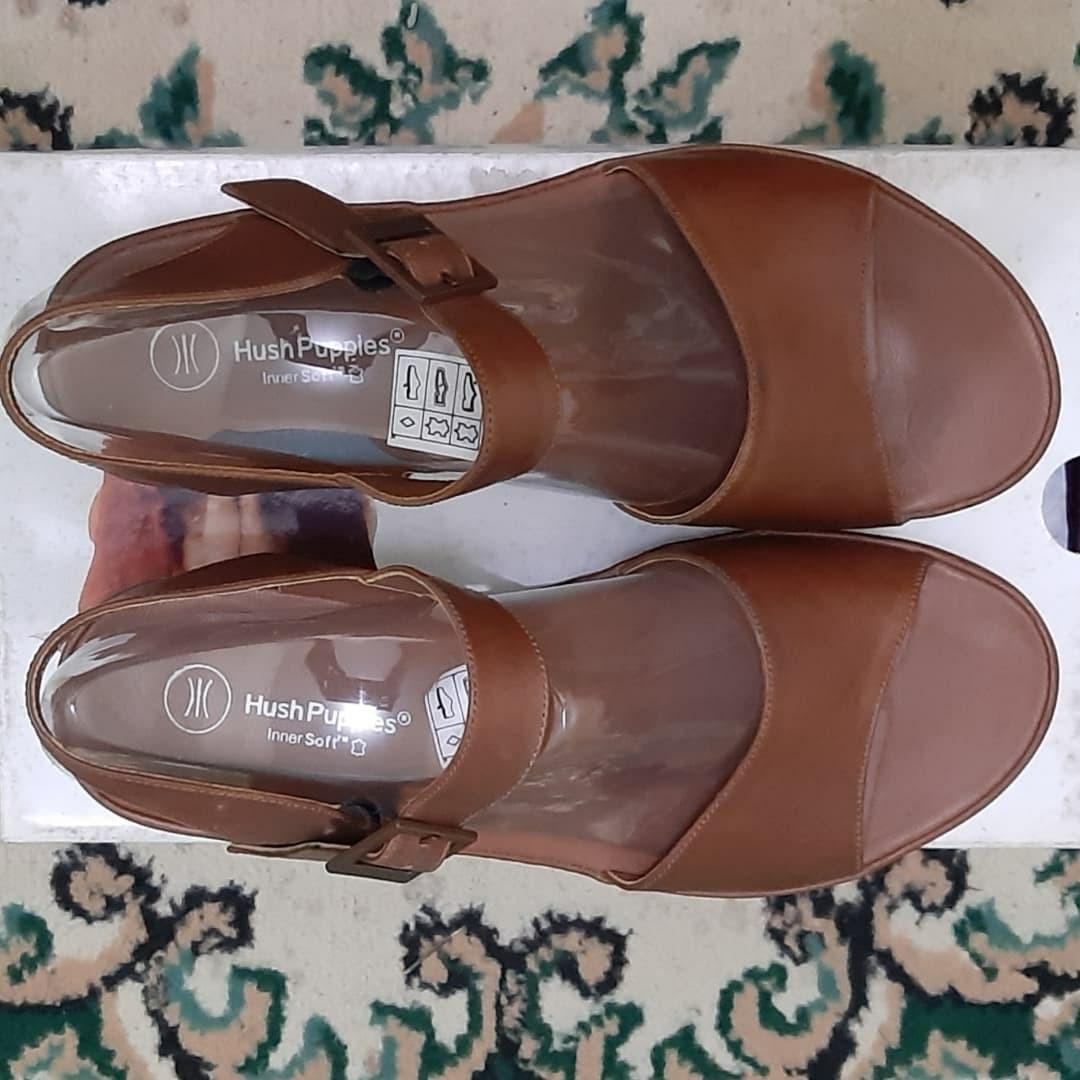 Sepatu sandal hush puppies audrey tan