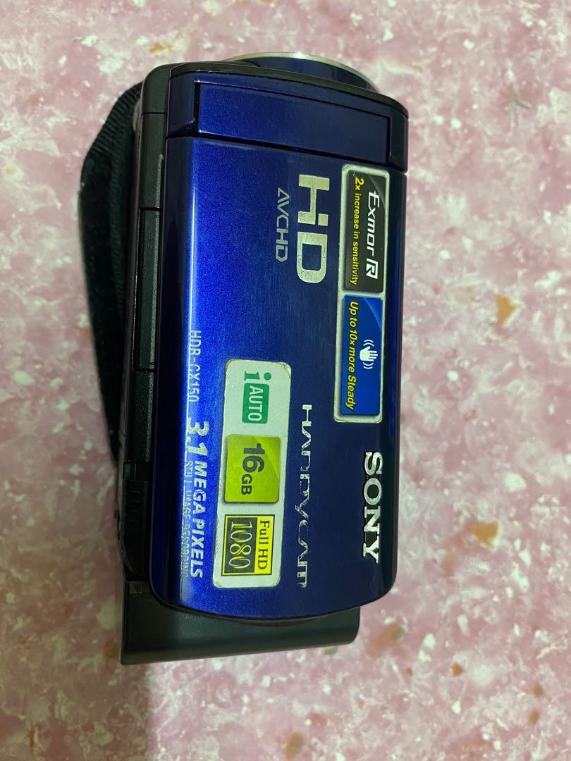 Sony AVCHD HDRCX150 memory card Touch screen, 攝影器材, 相機 Carousell