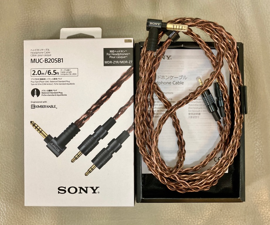 Sony Kimble Kable MUC-B20SB1, 音響器材, 頭戴式/罩耳式耳機- Carousell