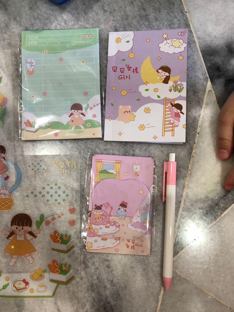 Stationery Blind Box pack little girl, Hobbies & Toys, Stationery