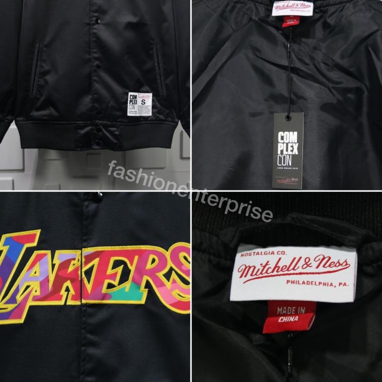 Takashi Murakami Complexcon X La Lakers M&n Satin Jacket Black