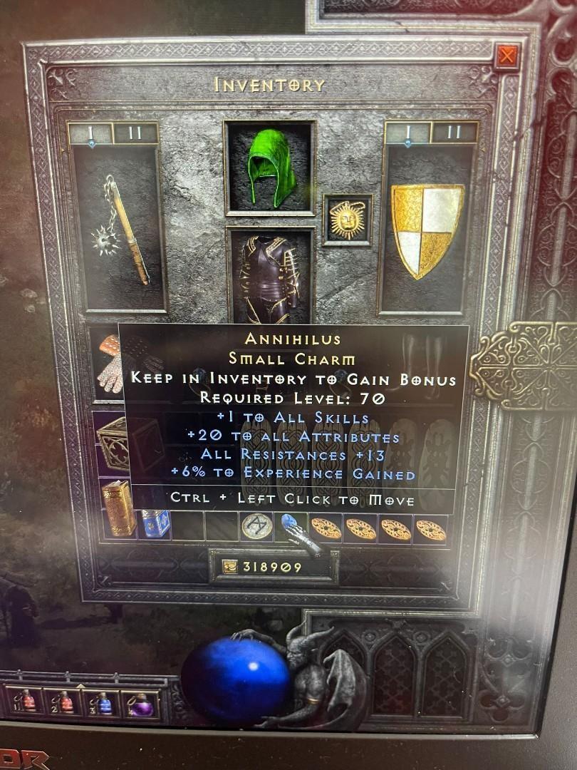 Unidentified Unid annihilus Diablo 2 resurrected d2r, Video Gaming