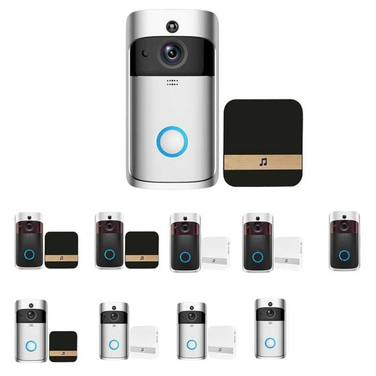 V5 Video Doorbell Set, Home Security Smart Night Vision, Furniture & Home Living