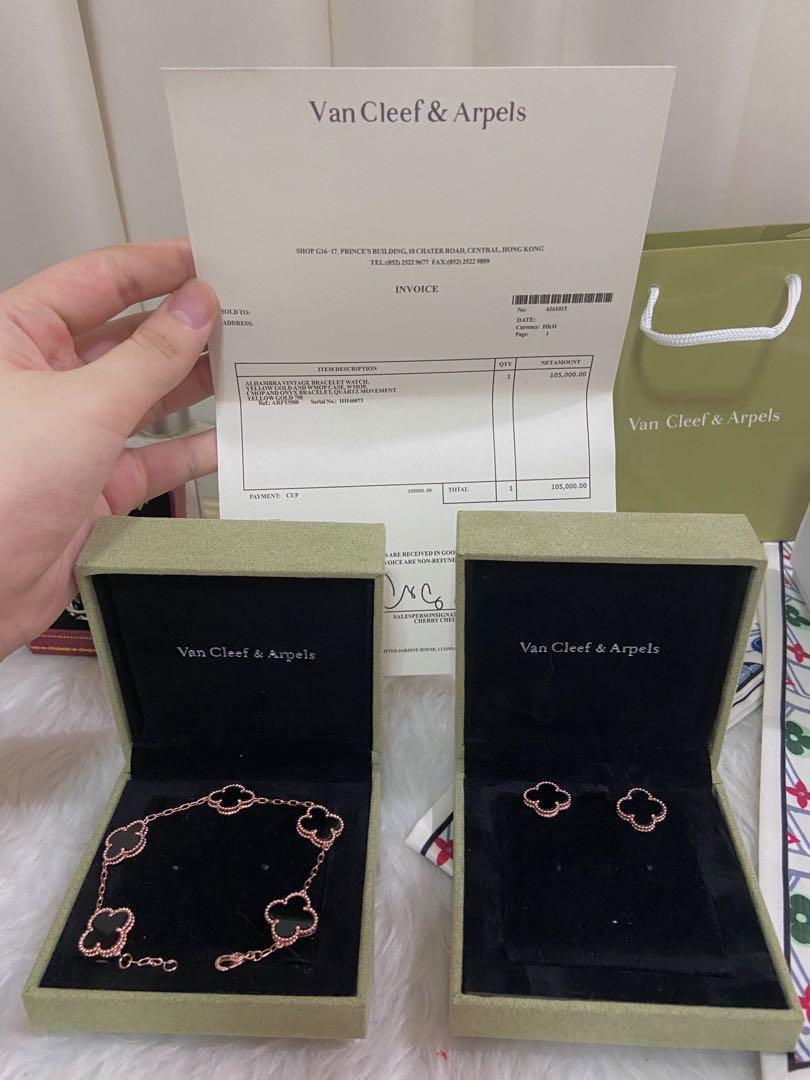 Vca black 18k rose gold plated bracelet (Category: Bracelets) located in Mandaluyong City. Submitted by japanandsingaporeluxepreloved (Listing ID 1126570806, Image 2). Description: .
