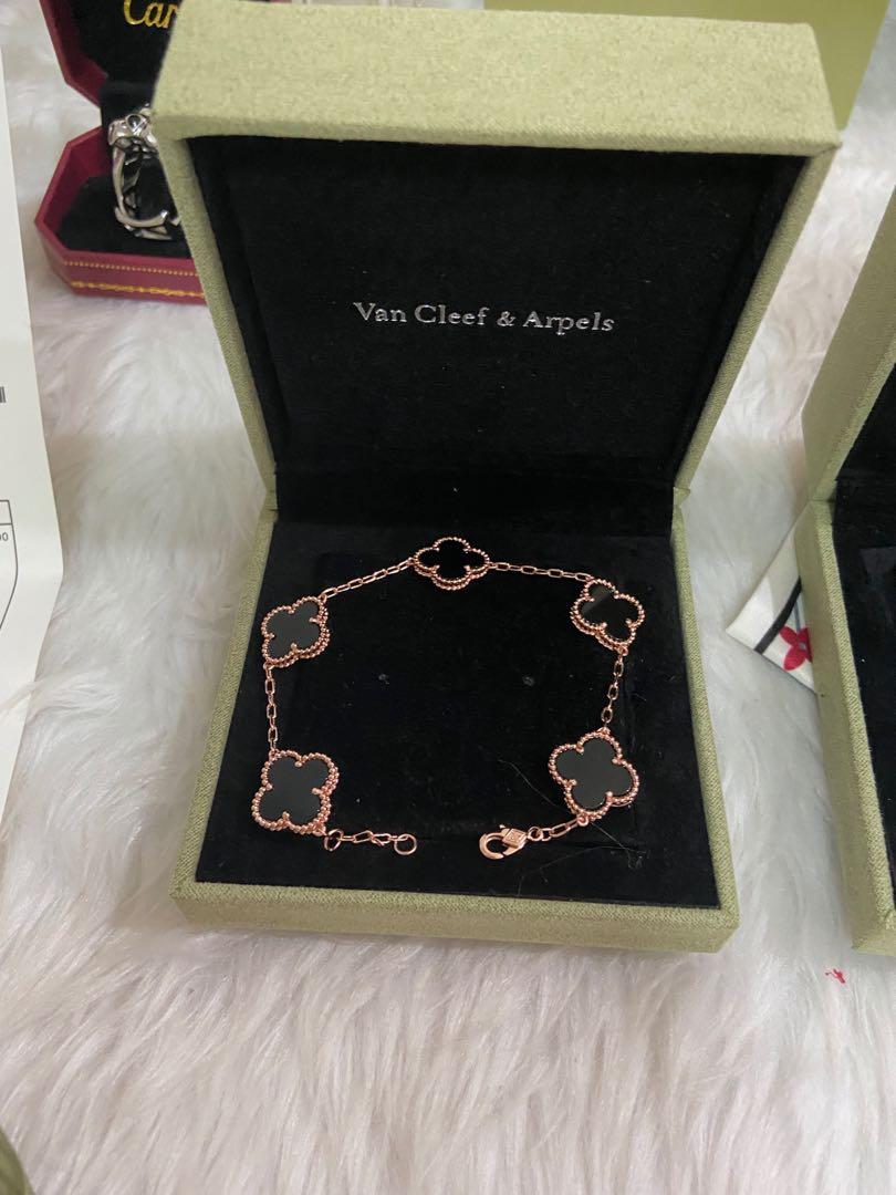 Vca black 18k rose gold plated bracelet (Category: Bracelets) located in Mandaluyong City. Submitted by japanandsingaporeluxepreloved (Listing ID 1126570806, Image 1). Description: .