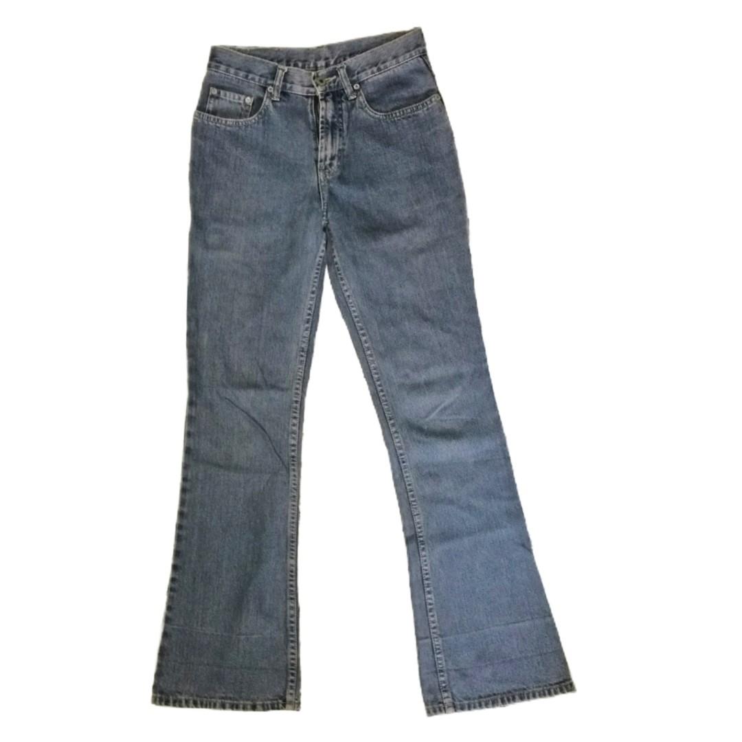 vintage jag mid waist flare jeans |70s 80s 90s y2k bell bottoms straight  cut dark washed denim pants, Women's Fashion, Bottoms, Jeans on Carousell
