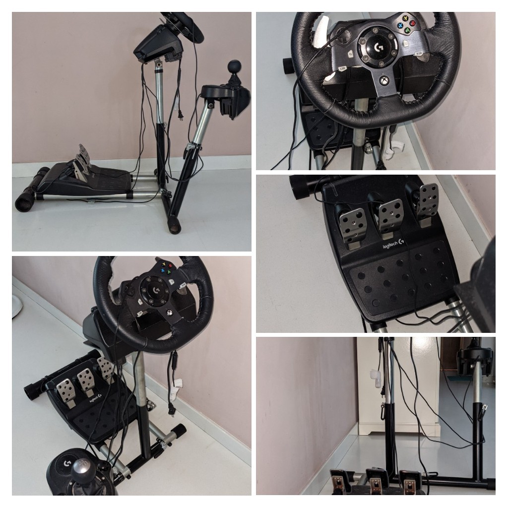 Wheel Stand Pro + Logitech Racing wheel with Force shifter, Video