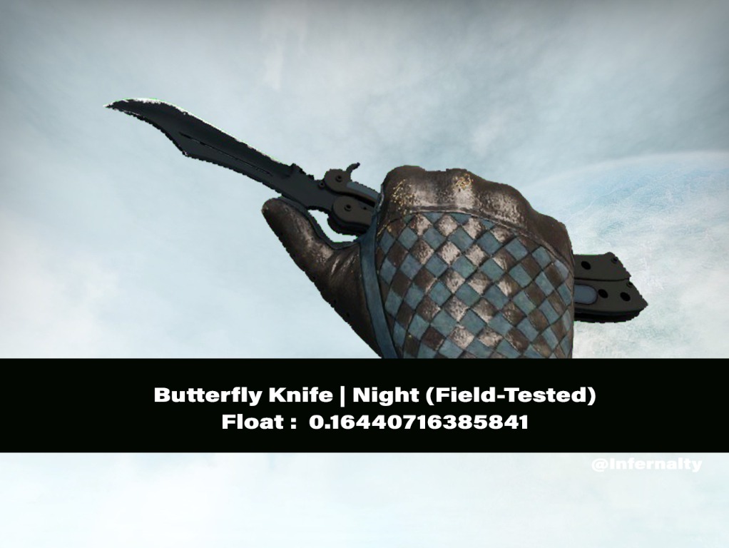 (0.16FV) Butterfly Knife Night FT CSGO SKINS KNIVES, Video Gaming