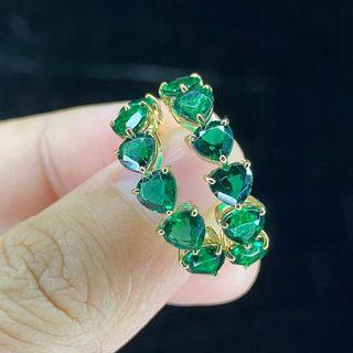 18k Japan setting emerald ring