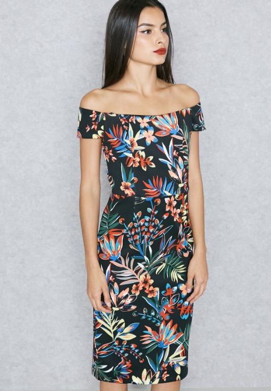 Dorothy perkins off the shoulder dress on sale