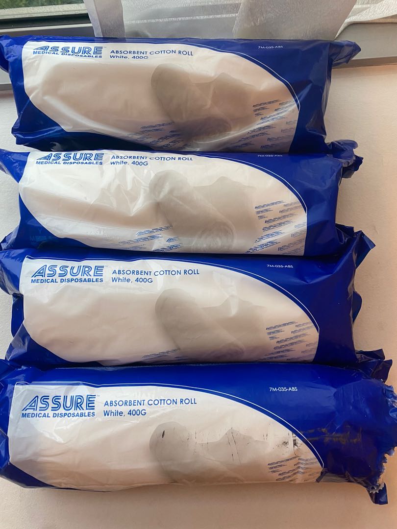 Absorbent Cotton Roll Assure Medical Disposable Health Nutrition Medical Supplies Tools On Carousell