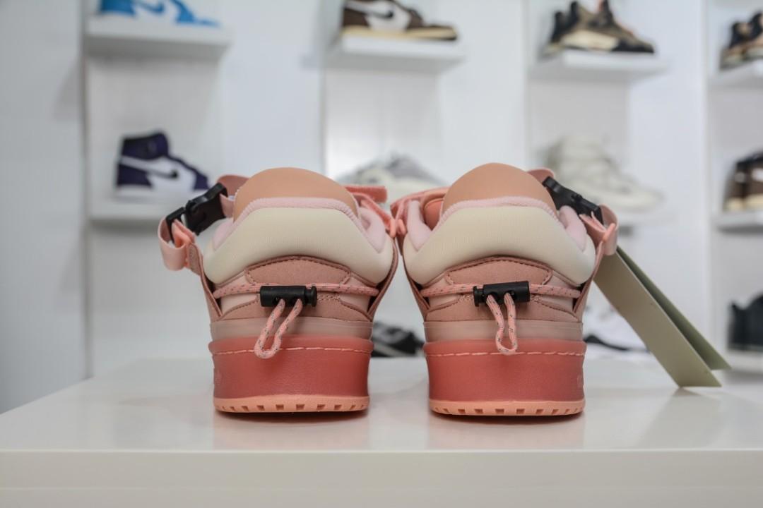 bad bunny x adidas forum buckle low pink
