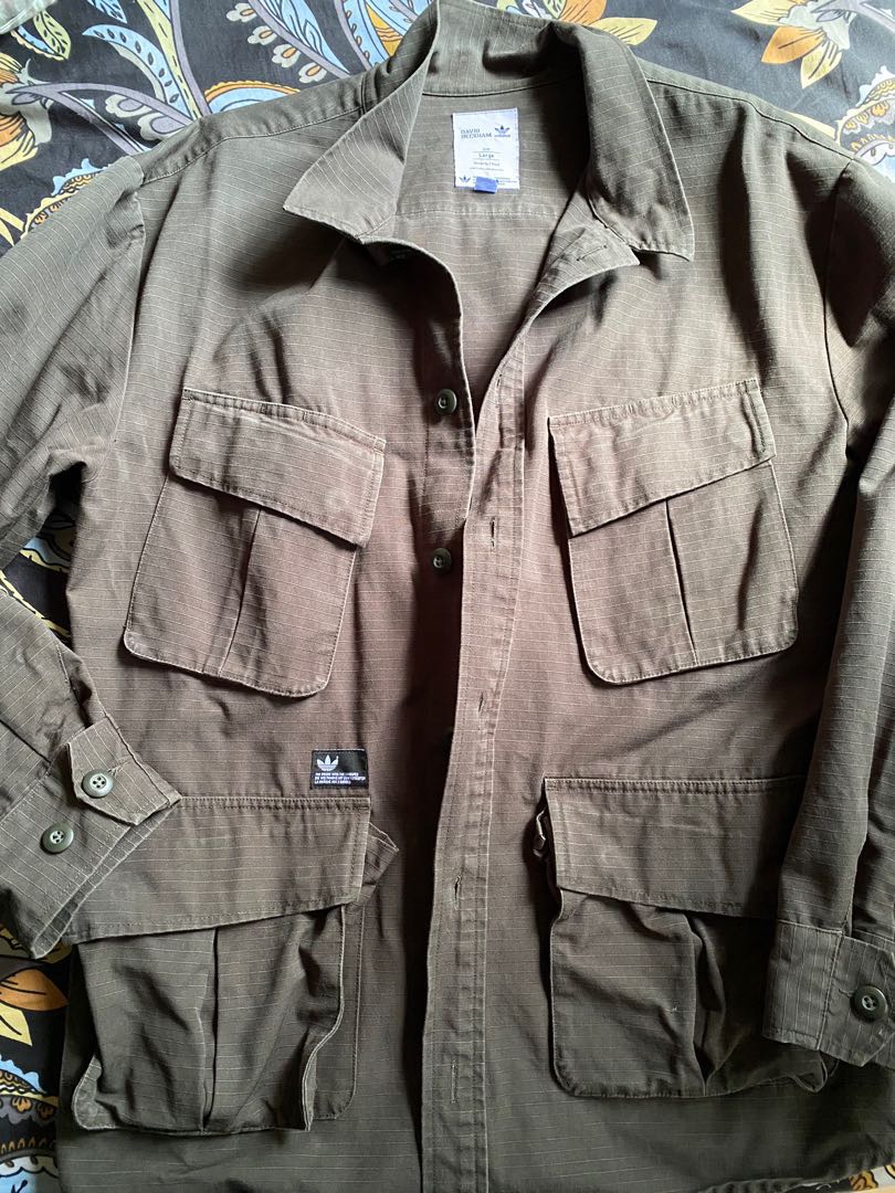 Adidas original x David Beckham parka jacket L size Men s Fashion