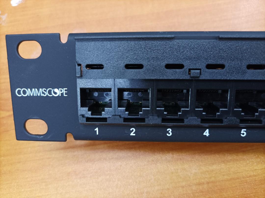 CommScope 1933796-2 AMP NETCONNECT Category 6 Patch Panel 24-port 1 RU ...