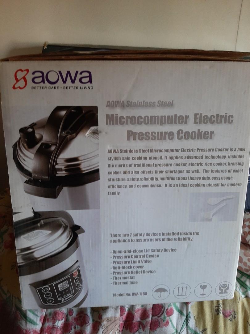 Aowa stainless steel pressure cooker AW1168, TV & Home Appliances