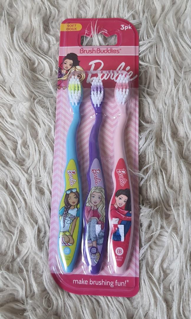 Assorted 3pack Toothbrush - Girls (Category: Baby Toiletries & Grooming) located in Quezon City. Submitted by affordable.stuff.for.sale (Listing ID 1123168155, Image 3). Description: Assorted 3pack Toothbrush for Girls ** Php 120 per set ** Authentic and Imported ** Fresh from USA ** Available Stocks: - Barbie - 10 - Shopkins - 10 - Hello Kitty - 6 ** For 3yrs and up with adult supervision ** Discount for bulk order (3 and up) #brushbuddies #toot