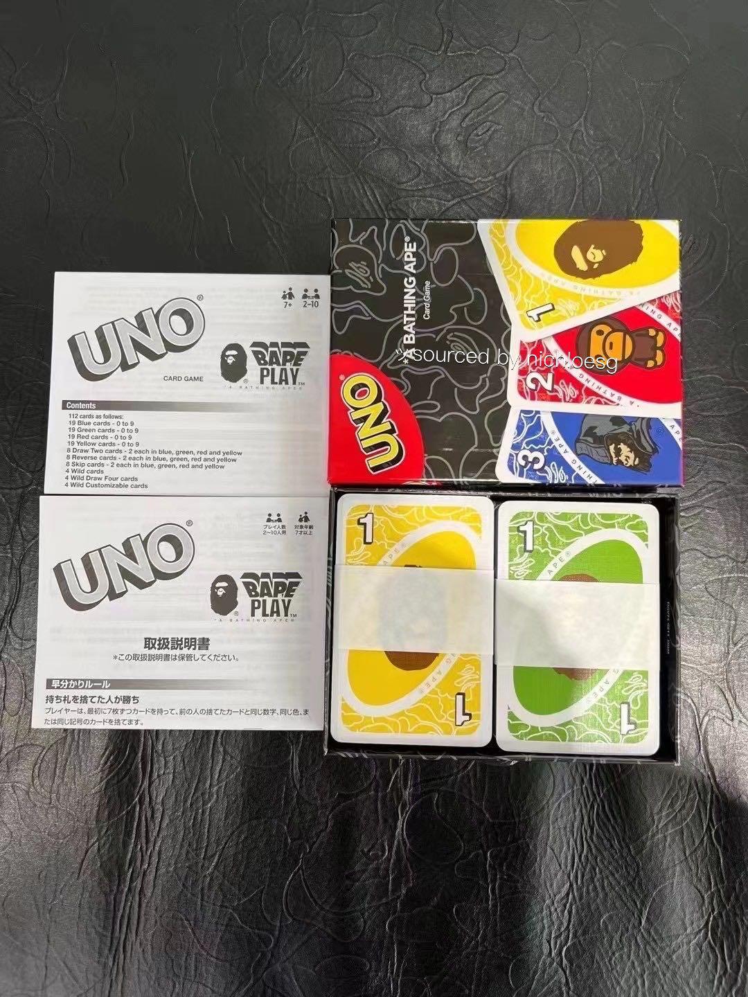 BAPE X UNO CARD, Hobbies & Toys, Toys & Games on Carousell