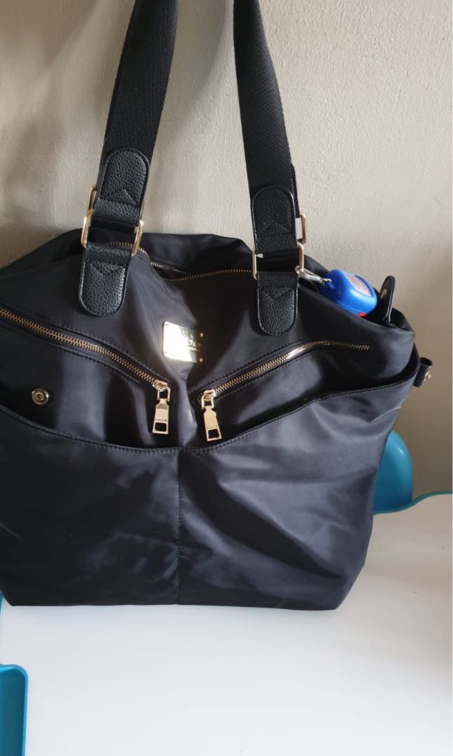 bebe black tote bag