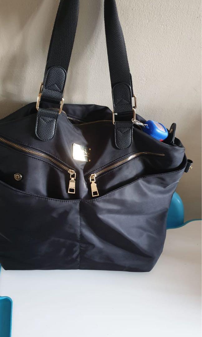 Bebe Black Tote Shoulder Bag Women S Fashion Bags Wallets Shoulder Bags On Carousell