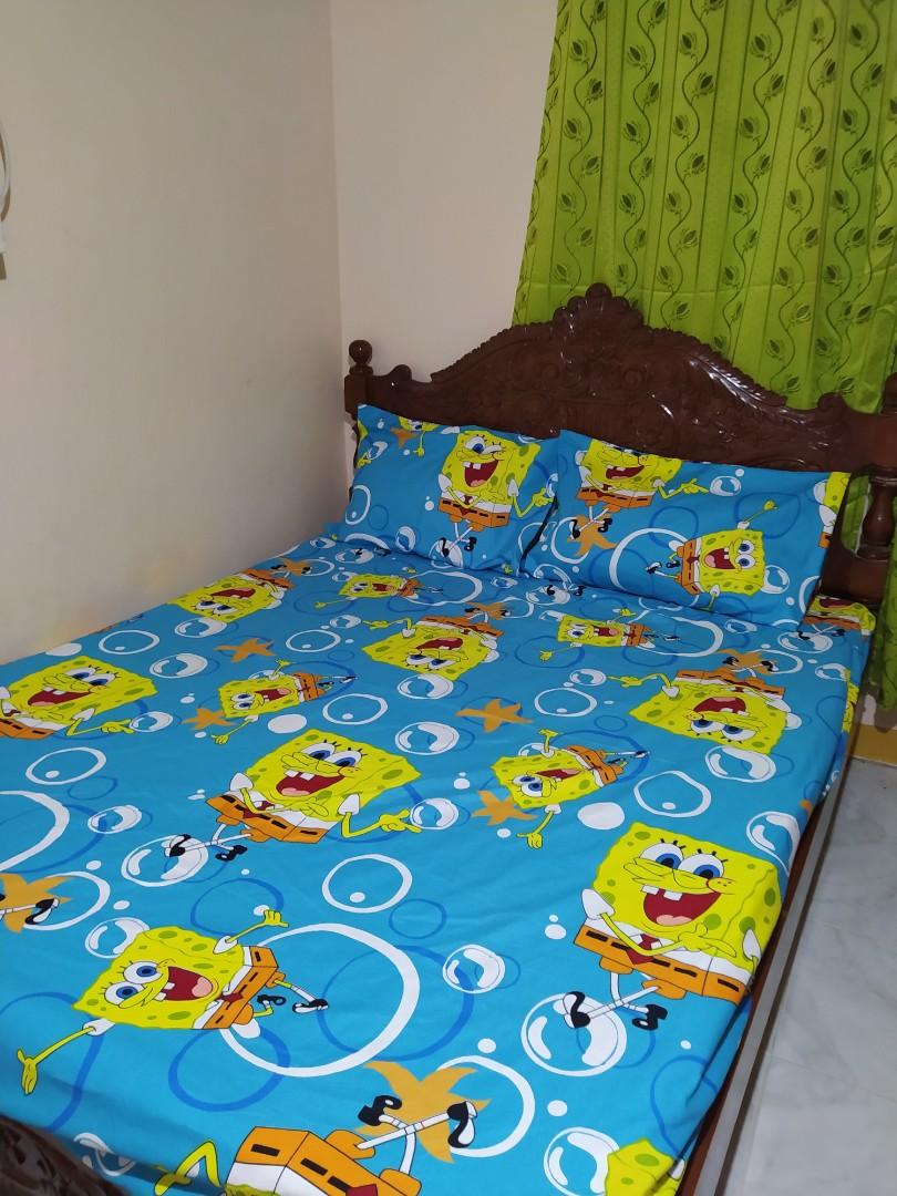 spongebob bed set queen size