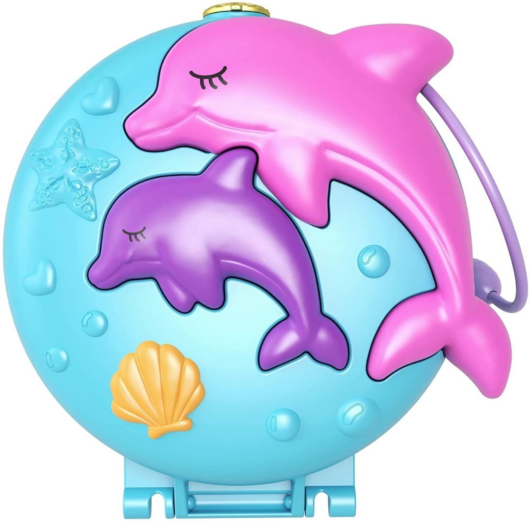 BNIB: Polly Pocket Dolphin Beach Compact, Beach-Adventure Theme