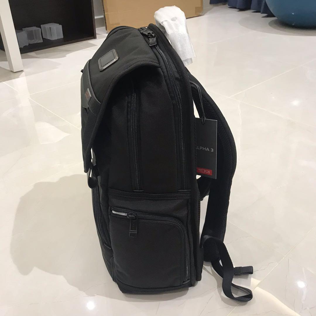 BNWT Tumi Alpha 3 Flap Backpack Black Brand New, Men's Fashion, Bags