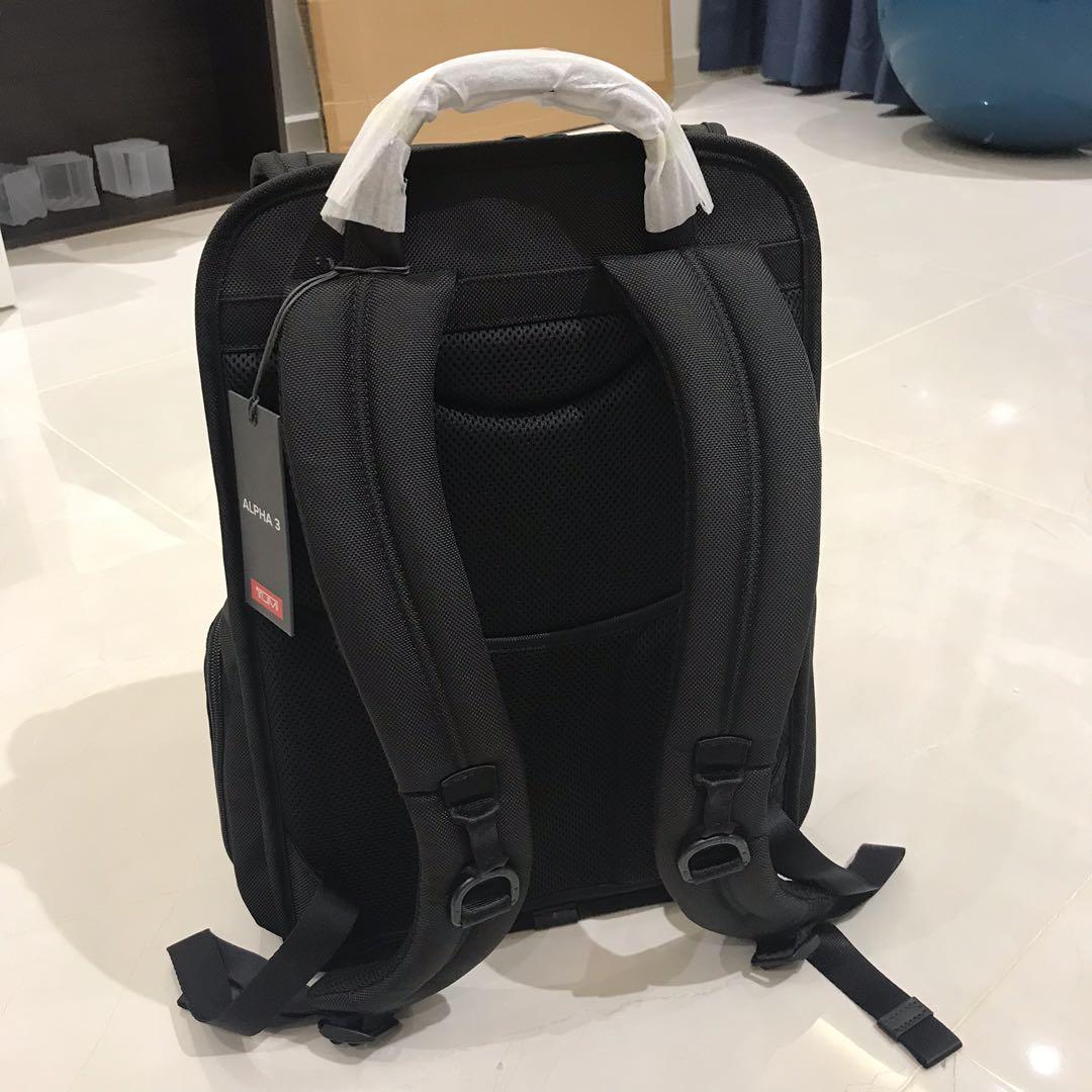 BNWT Tumi Alpha 3 Flap Backpack Black Brand New, Men's Fashion, Bags