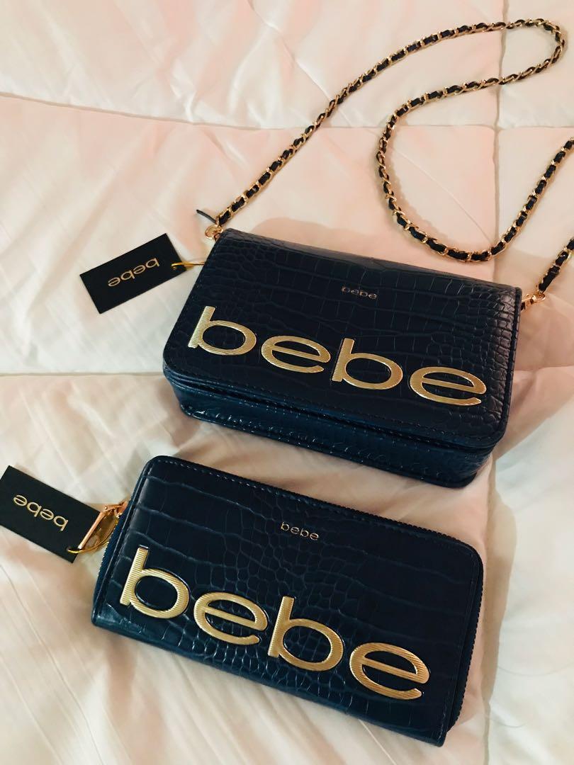 SALE Brand new original BEBE sling bag&wallet, Luxury, Bags