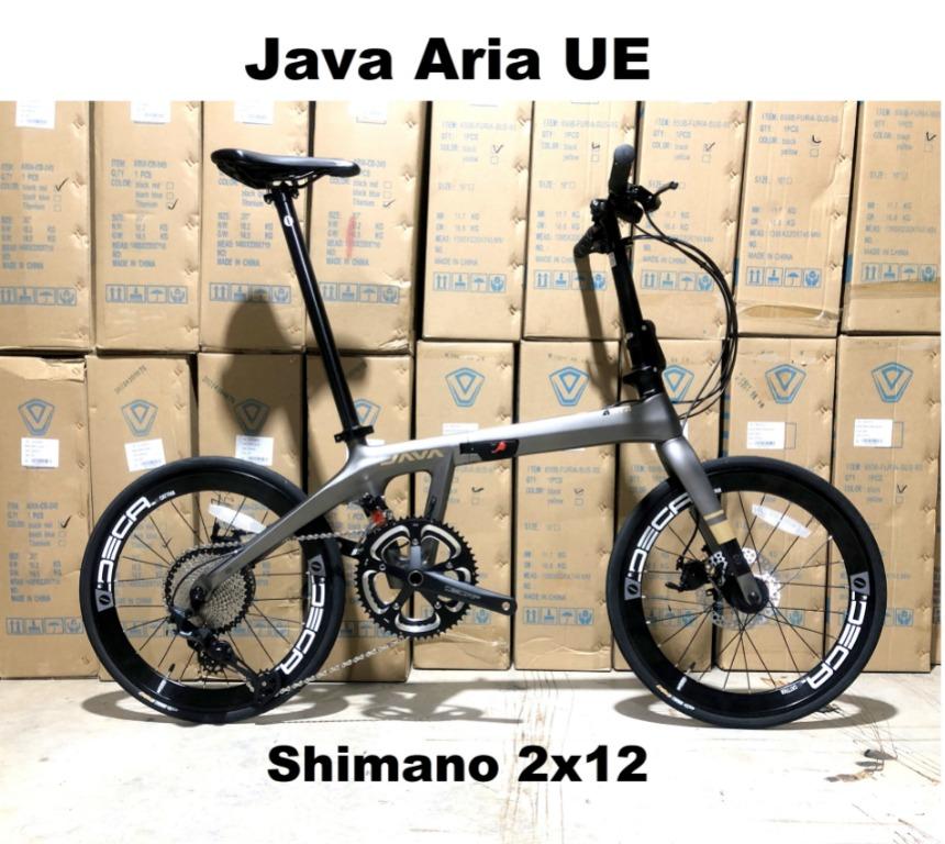 Carbon Java Aria UE (Ultimate Edition) Shimano 2x12 speed Titanium ...