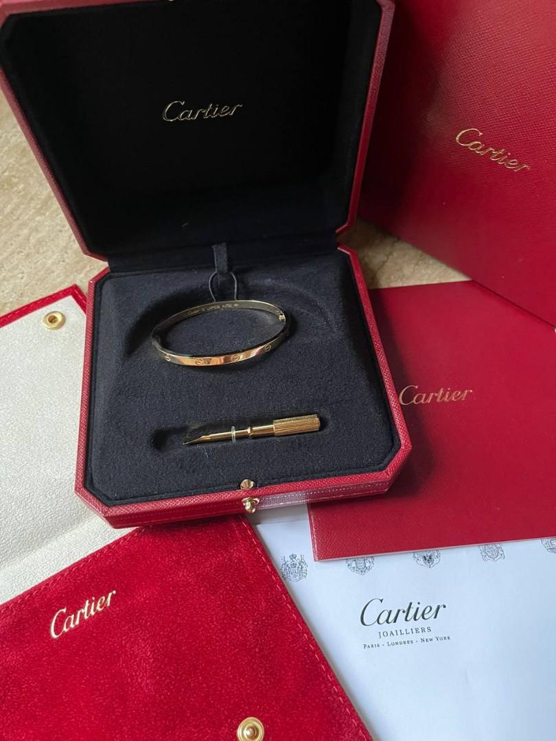 Cartier love online bracelet polishing