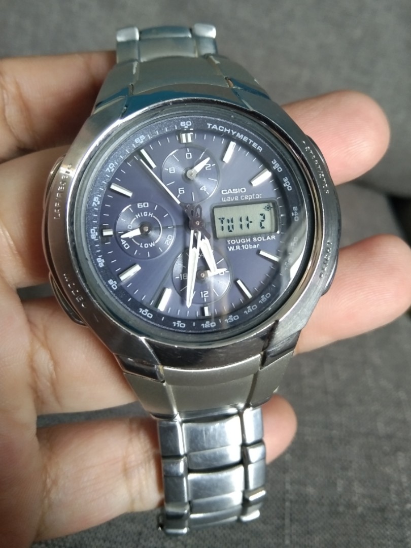 Casio WVA 500J Wave Ceptor Men s Fashion Watches Accessories