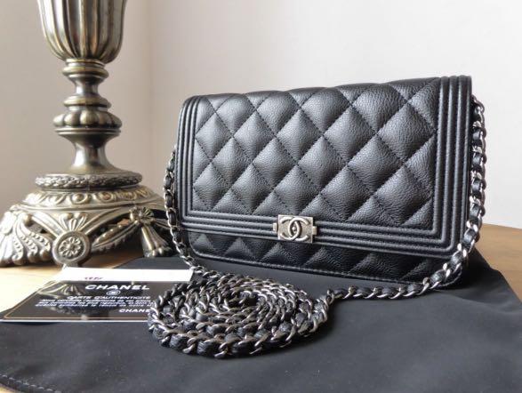 CHANEL BOY WOC LAMBSKIN Women s Fashion Bags Wallets Wallets Card Holders on Carousell