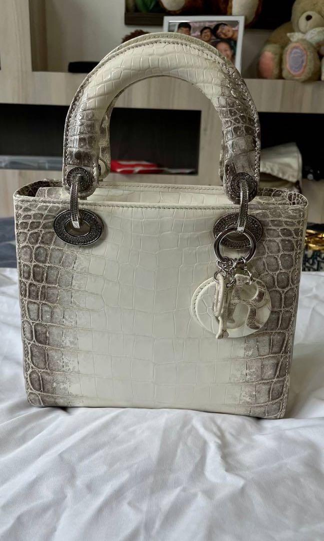 Christian Dior Saddle Bag Himalaya Crocodile Mini