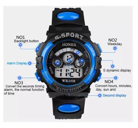 COOBOS kid s digital watch good quality kid s watch waterproof