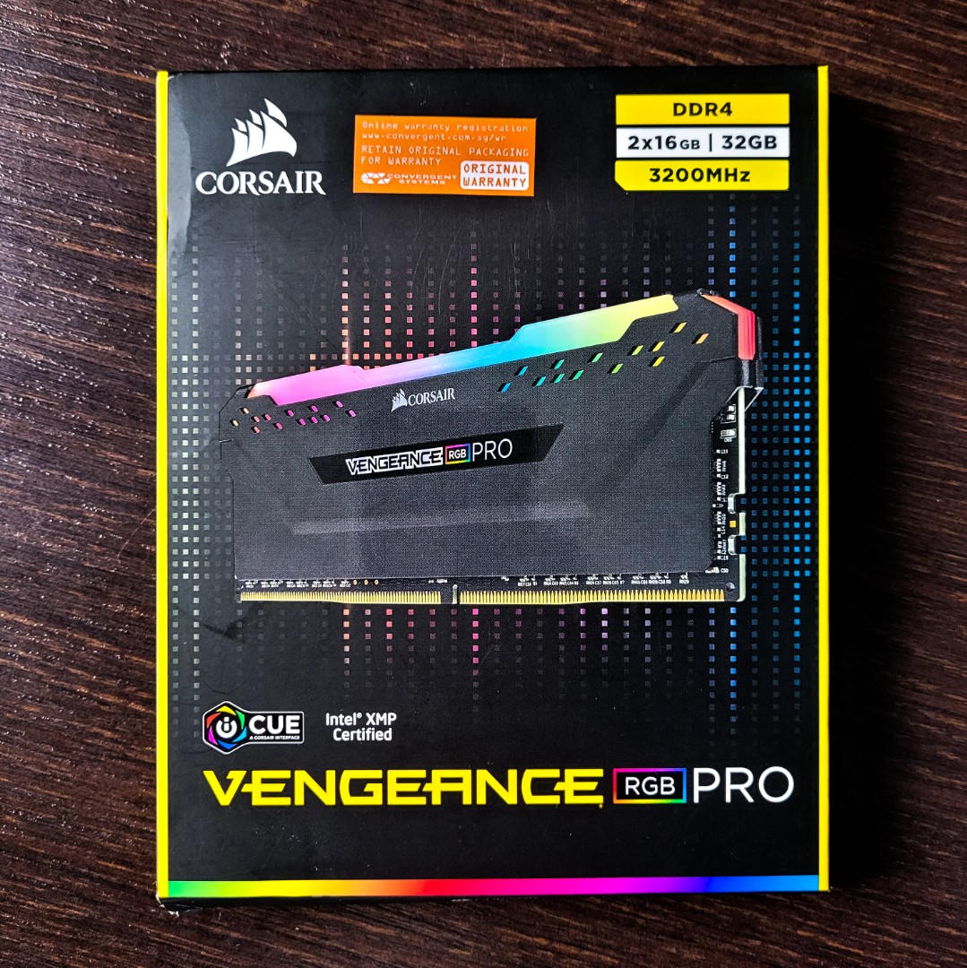 CORSAIR Vengeance RGB PRO 32GB (2 X 16GB) DDR4 3200MHz C16 DIMM ...
