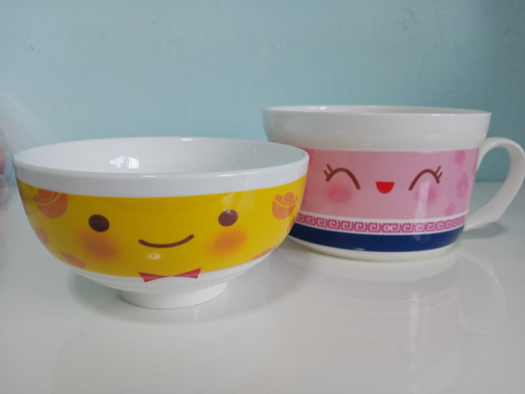 Cup and Bowl Set, Furniture & Home Living, Kitchenware & Tableware