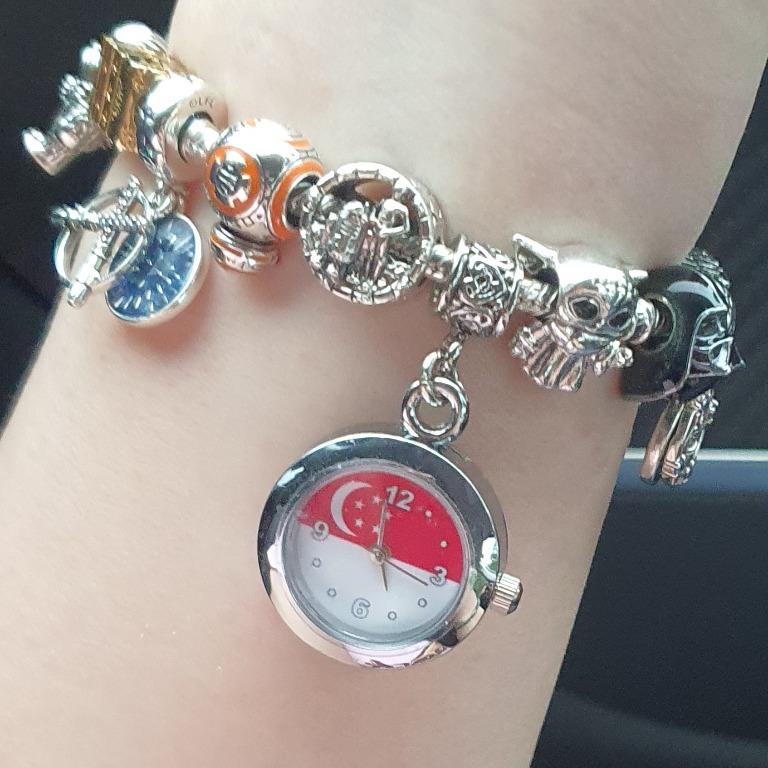 Watch charm on sale for pandora bracelet