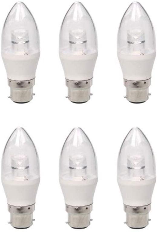 10x 5W E14 B22 Candle LED Light Bulb Energy Saving Dimmable 40W Cool White Lamp 