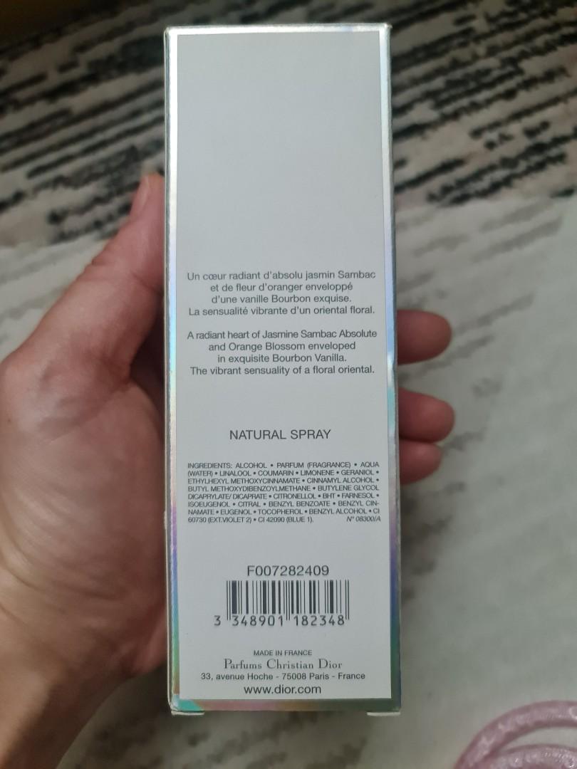Dior store addict ingredients
