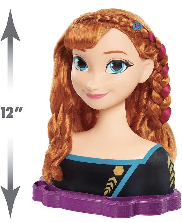 Authentic Disney’s Frozen 2 Queen Anna Deluxe Styling Head, 18pieces